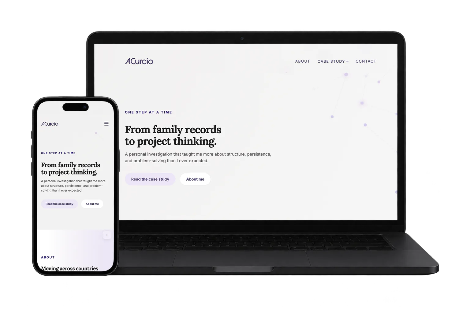 ACurcio desktop-visning